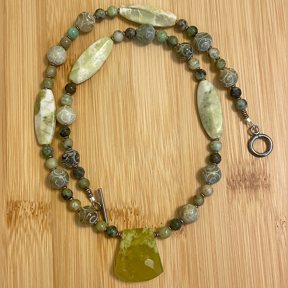 Lime Greenish Necklace